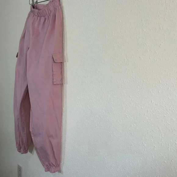 PrettyLittleThing Size 6 Cargo Trousers Pink Casual Comfort Barbie Beach - Picture 4 of 11
